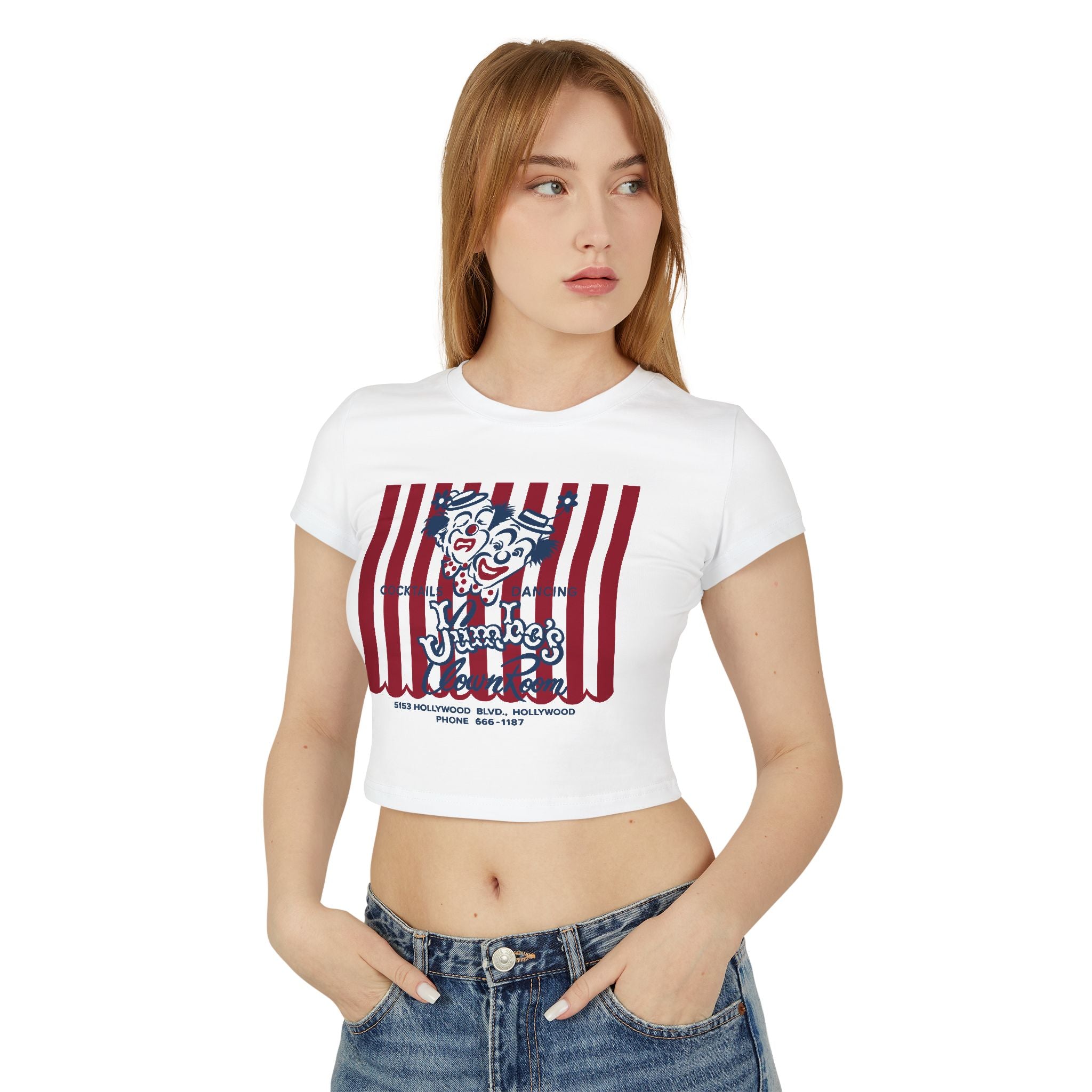 Jumbo's Clown Room Vintage Napkin Baby Doll Tee