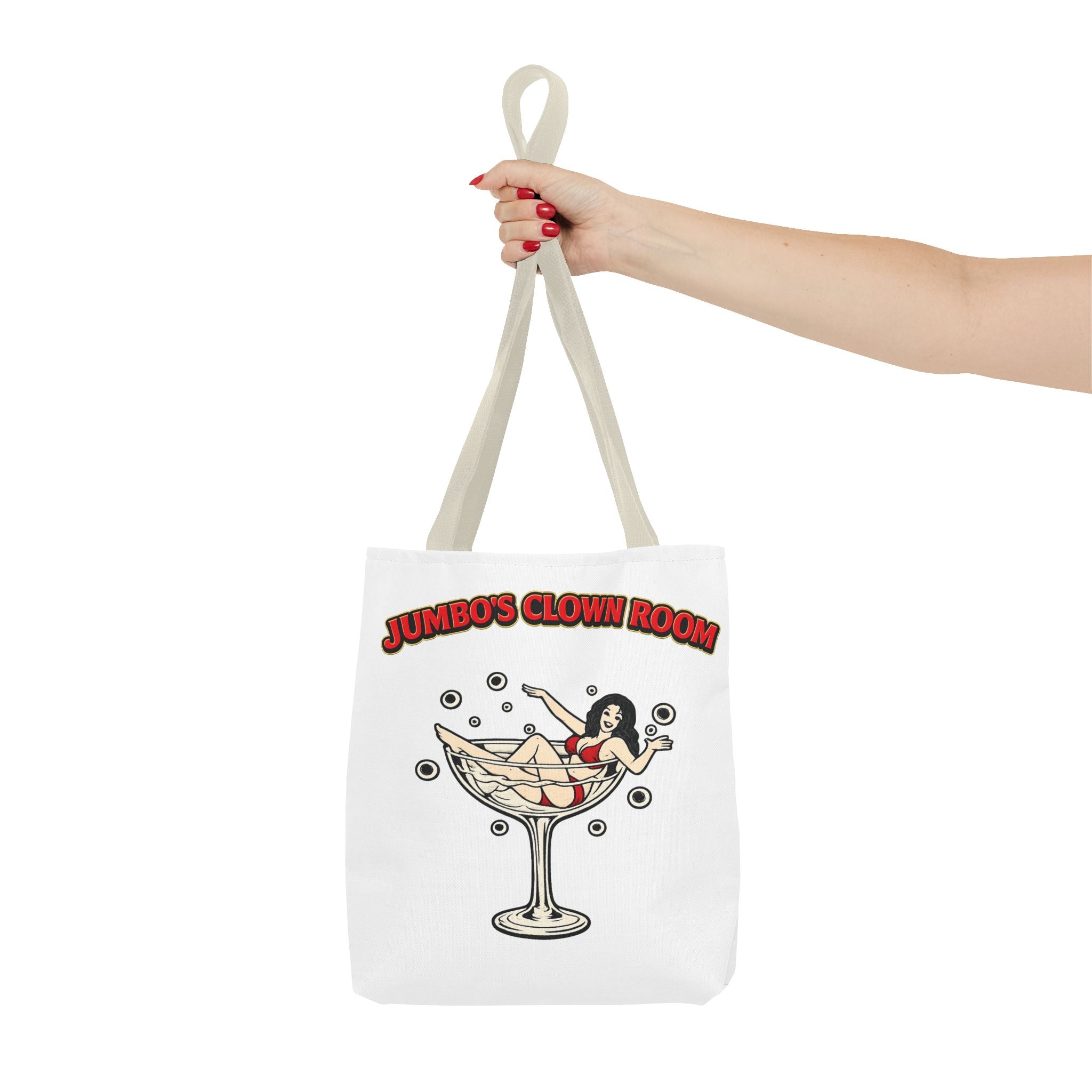 Jumbo's Clown Room "Bikini Martini Girl" Cotton Tote