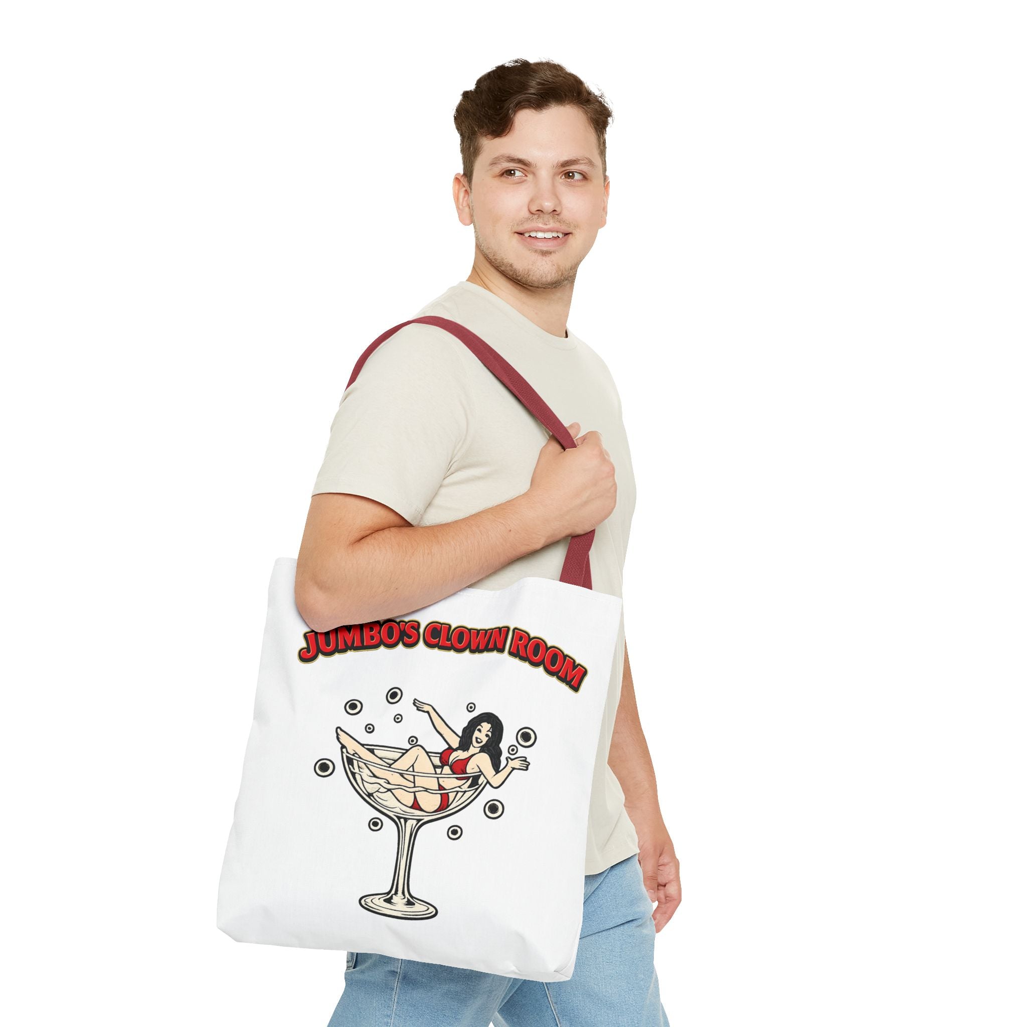 Jumbo's Clown Room "Bikini Martini Girl" Cotton Tote