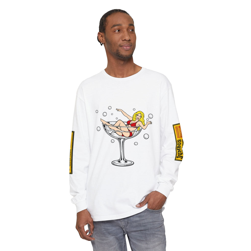 Jumbo's Clown Room "Bikini Martini Girl" Long Sleeve Tee