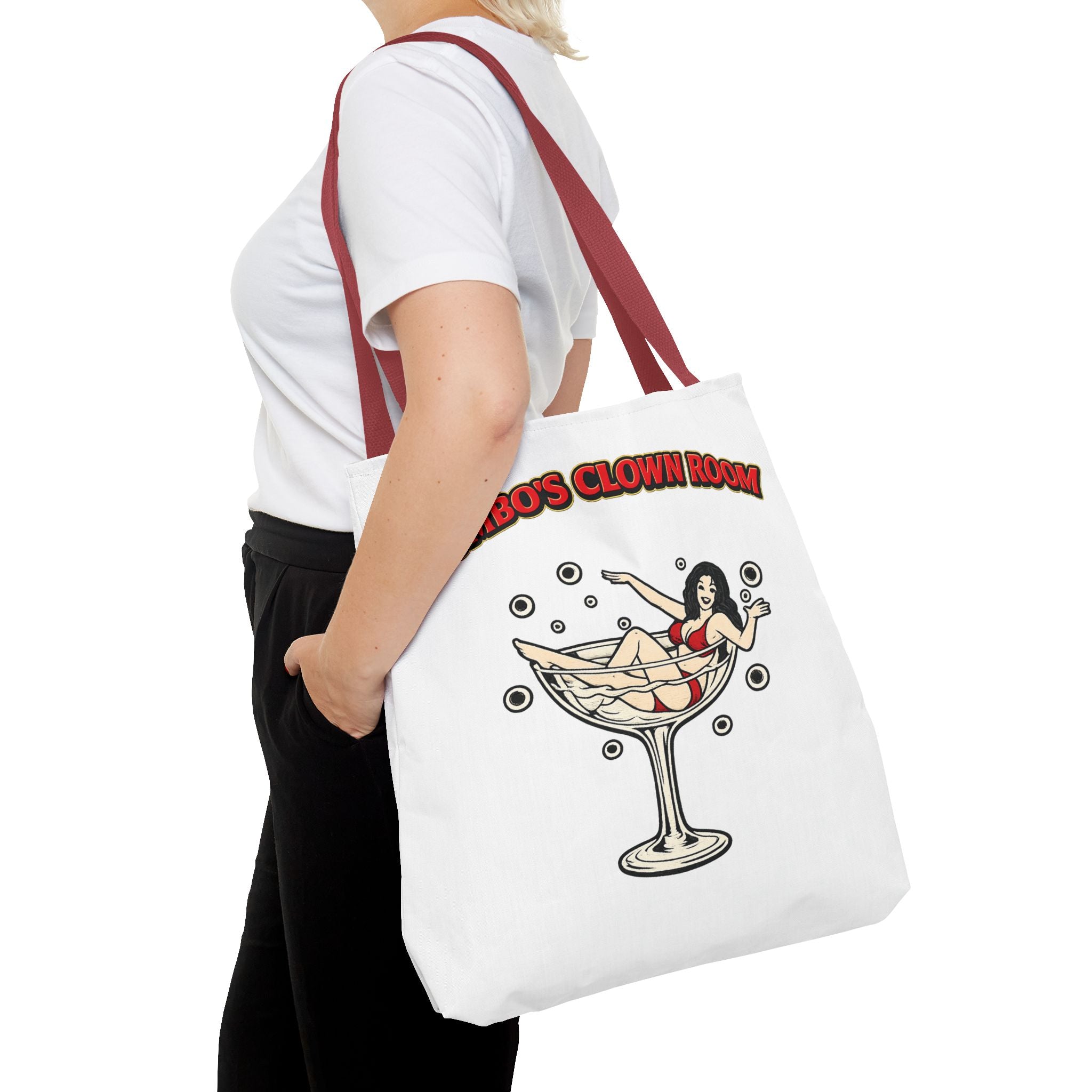 Jumbo's Clown Room "Bikini Martini Girl" Cotton Tote