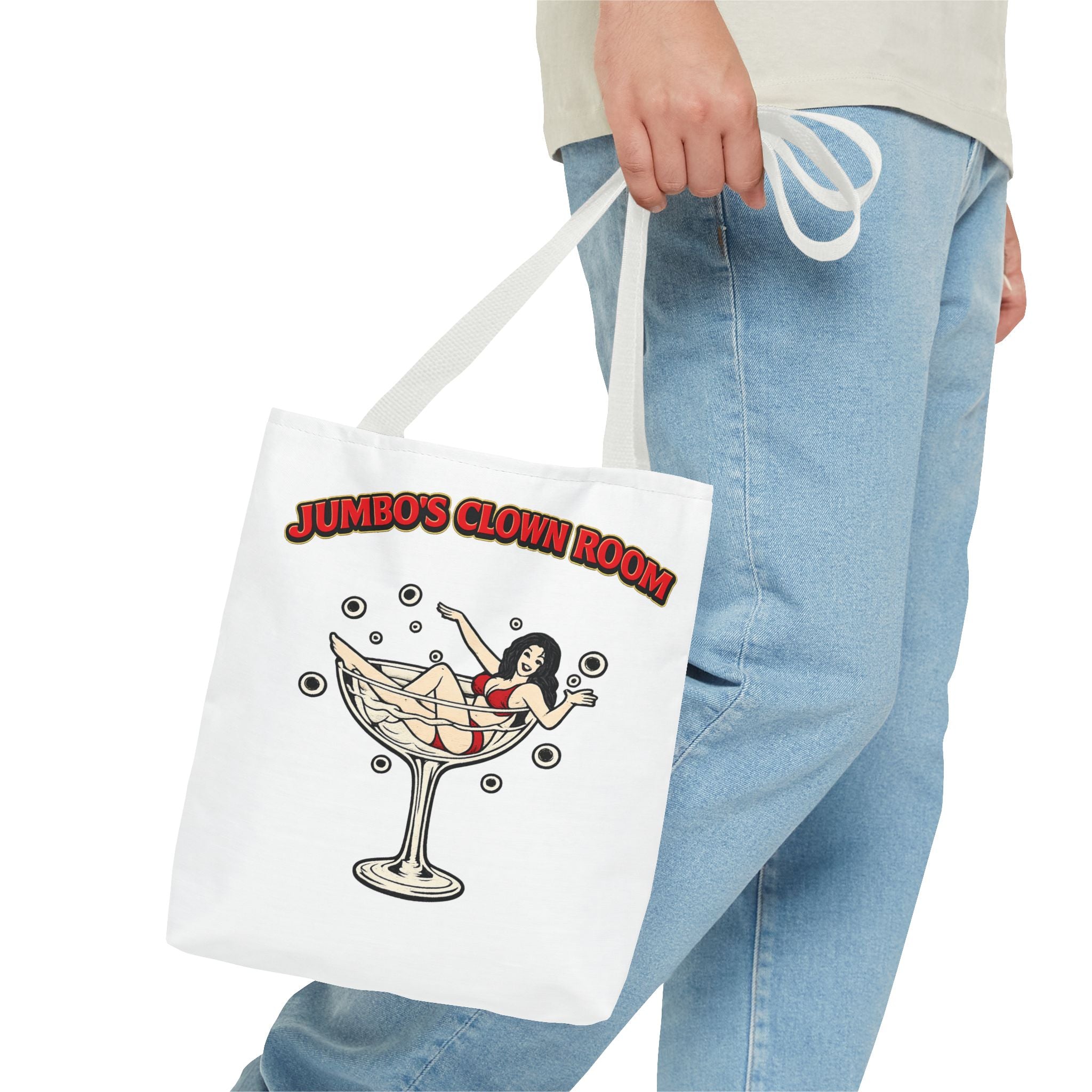 Jumbo's Clown Room "Bikini Martini Girl" Cotton Tote