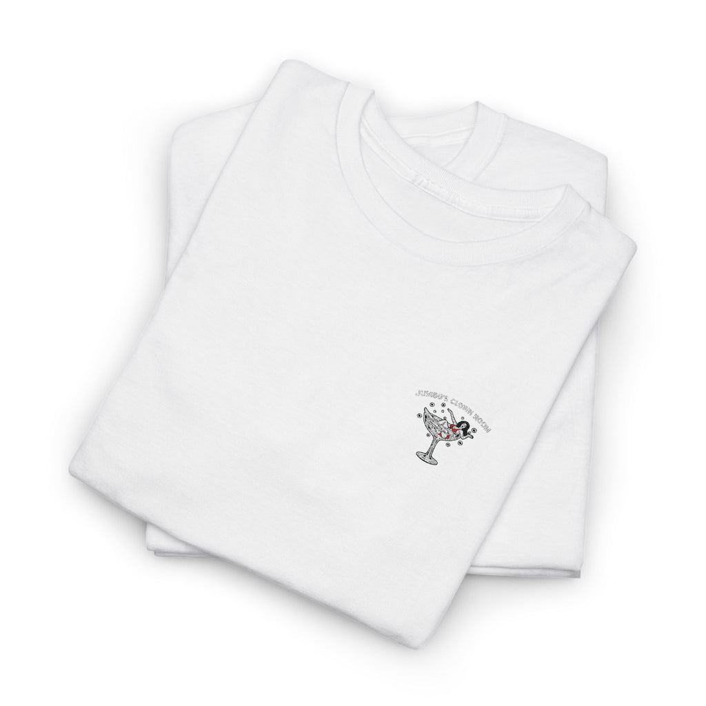Jumbo's Clown Room Embroidered "Bikini Martini Girl"  Tee