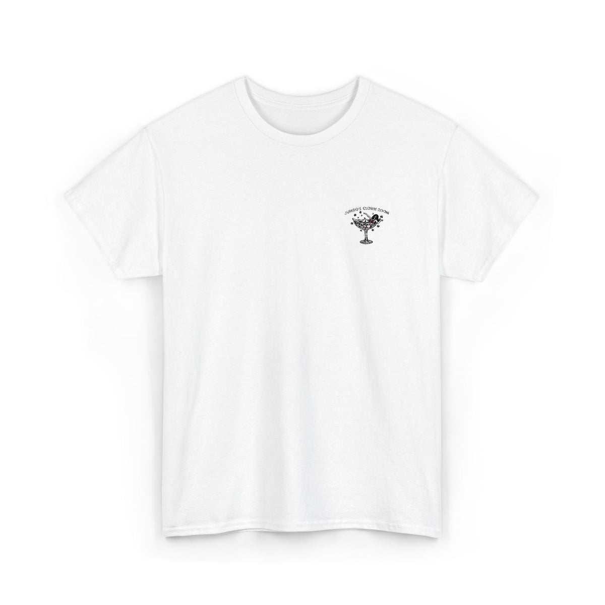Jumbo's Clown Room Embroidered "Bikini Martini Girl"  Tee