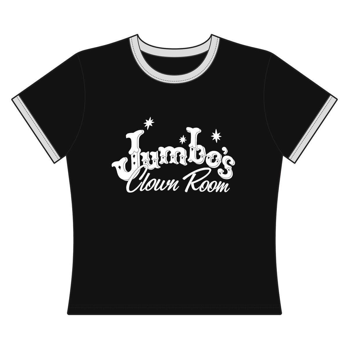 Jumbo’s Clown Room Vintage Logo  Women’s Ringer Tee