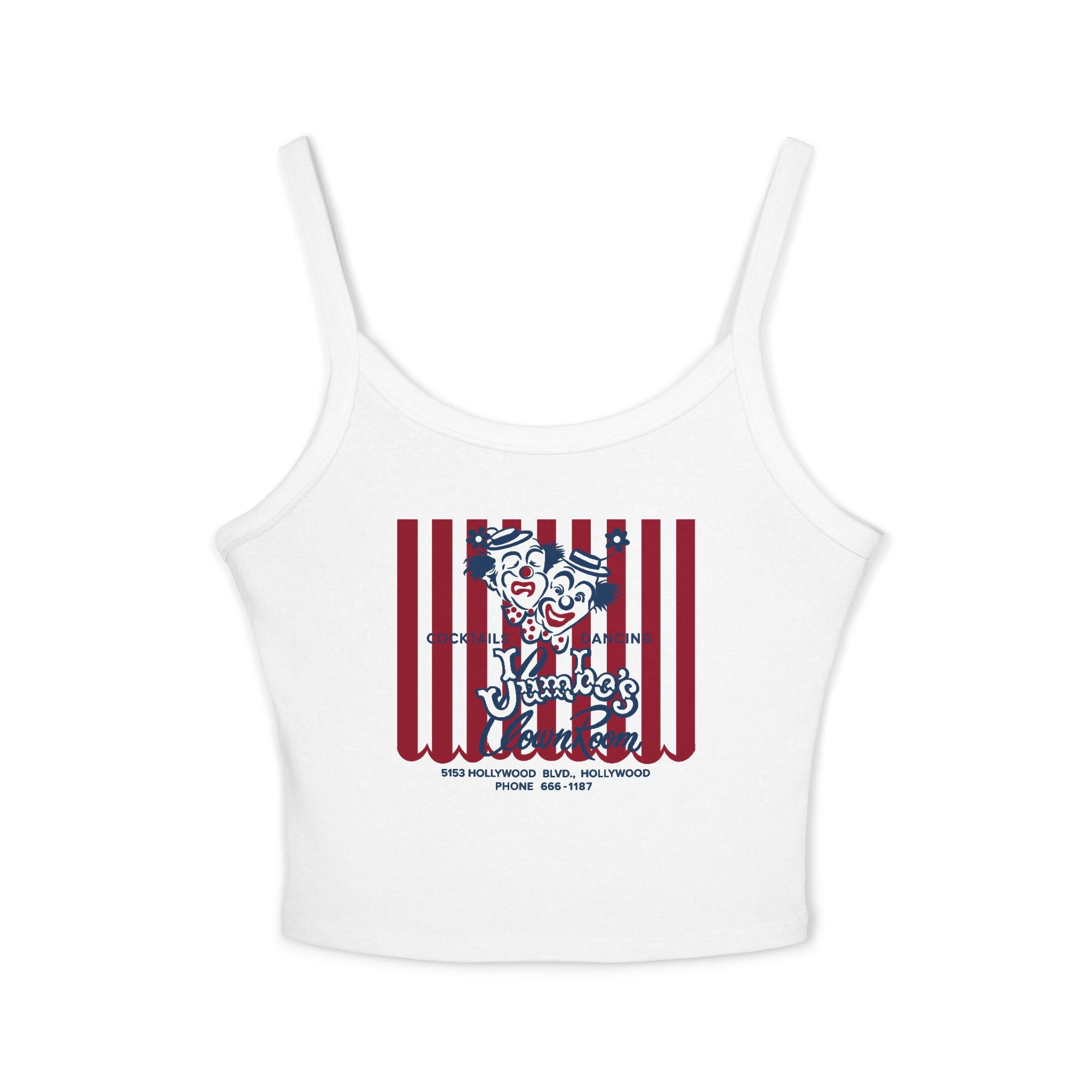 Jumbo's Clown Room Vintage Napkin Spaghetti Strap Tank Top