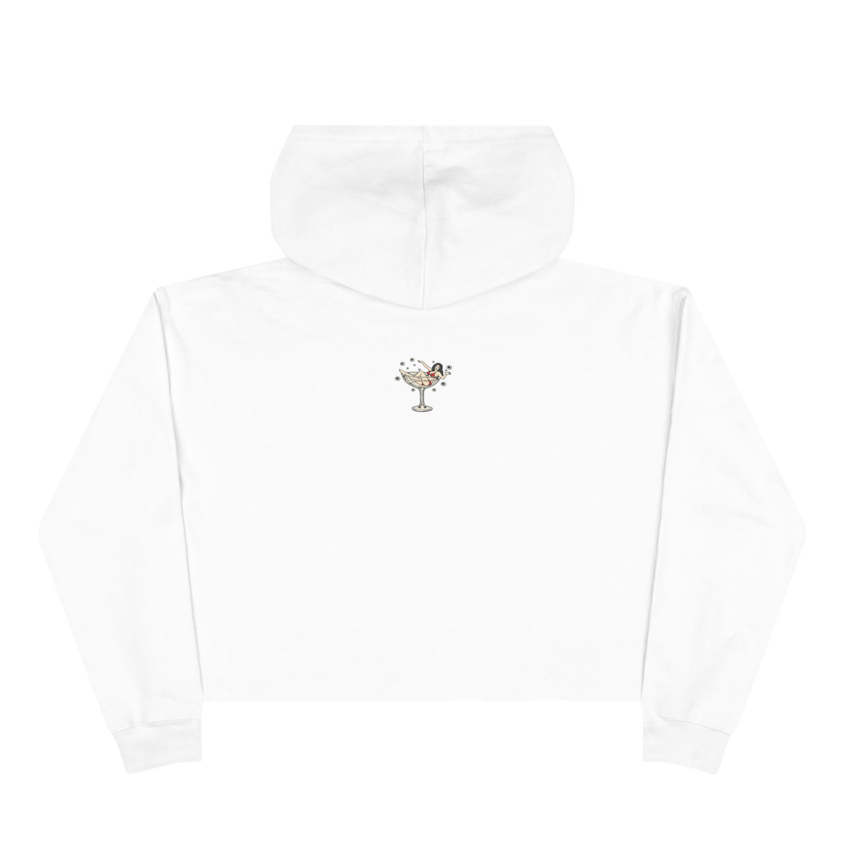 Jumbo's Clown Room Vintage Napkin Cropped Hoodie