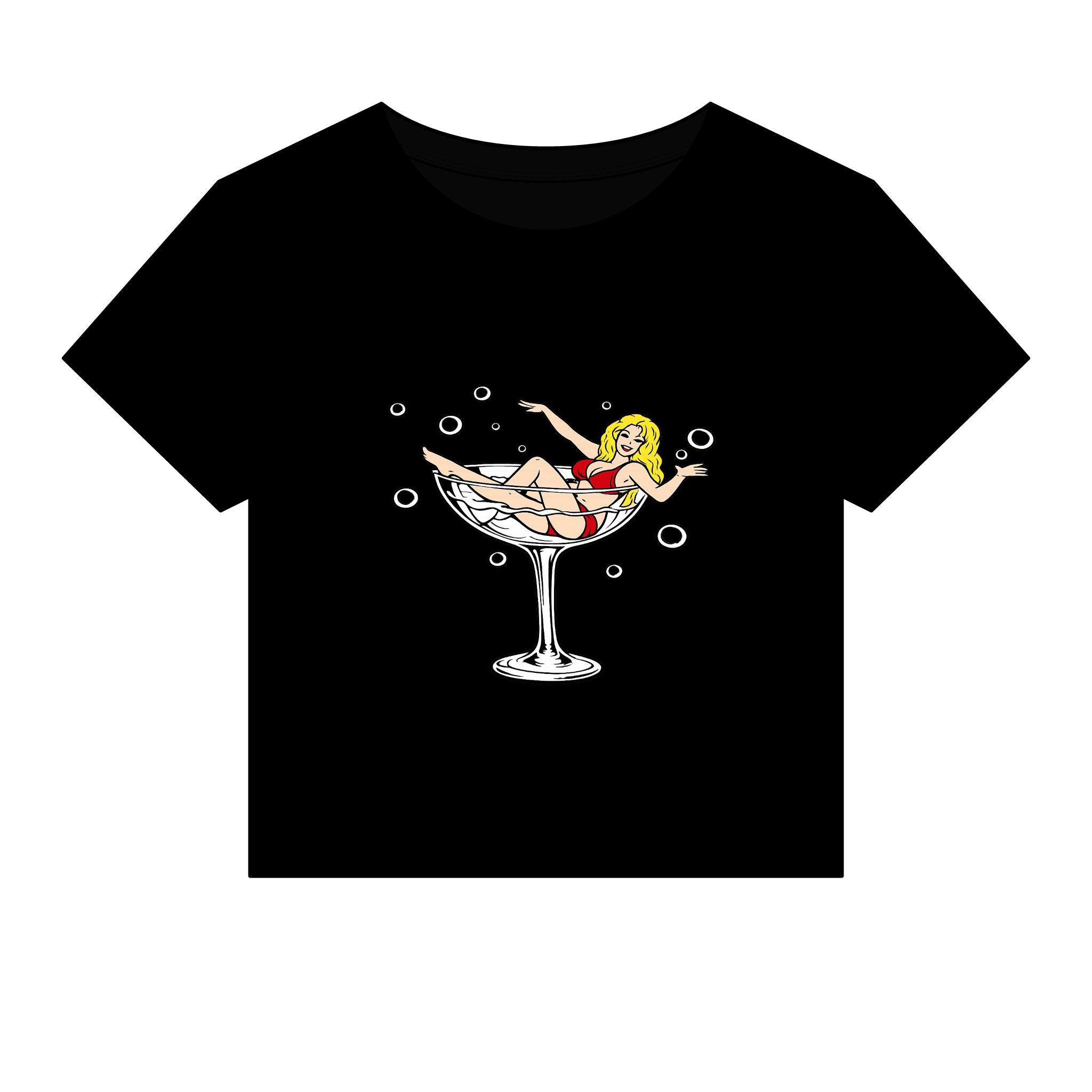 Jumbo's Clown Room "Bikini Martini Girl" Baby Tee
