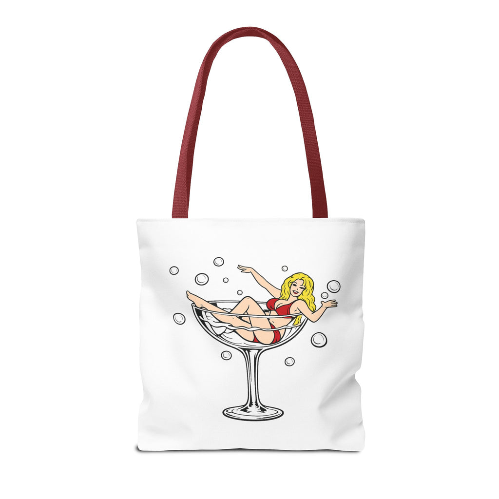 Jumbo's Clown Room "Bikini Martini Girl" Cotton Tote