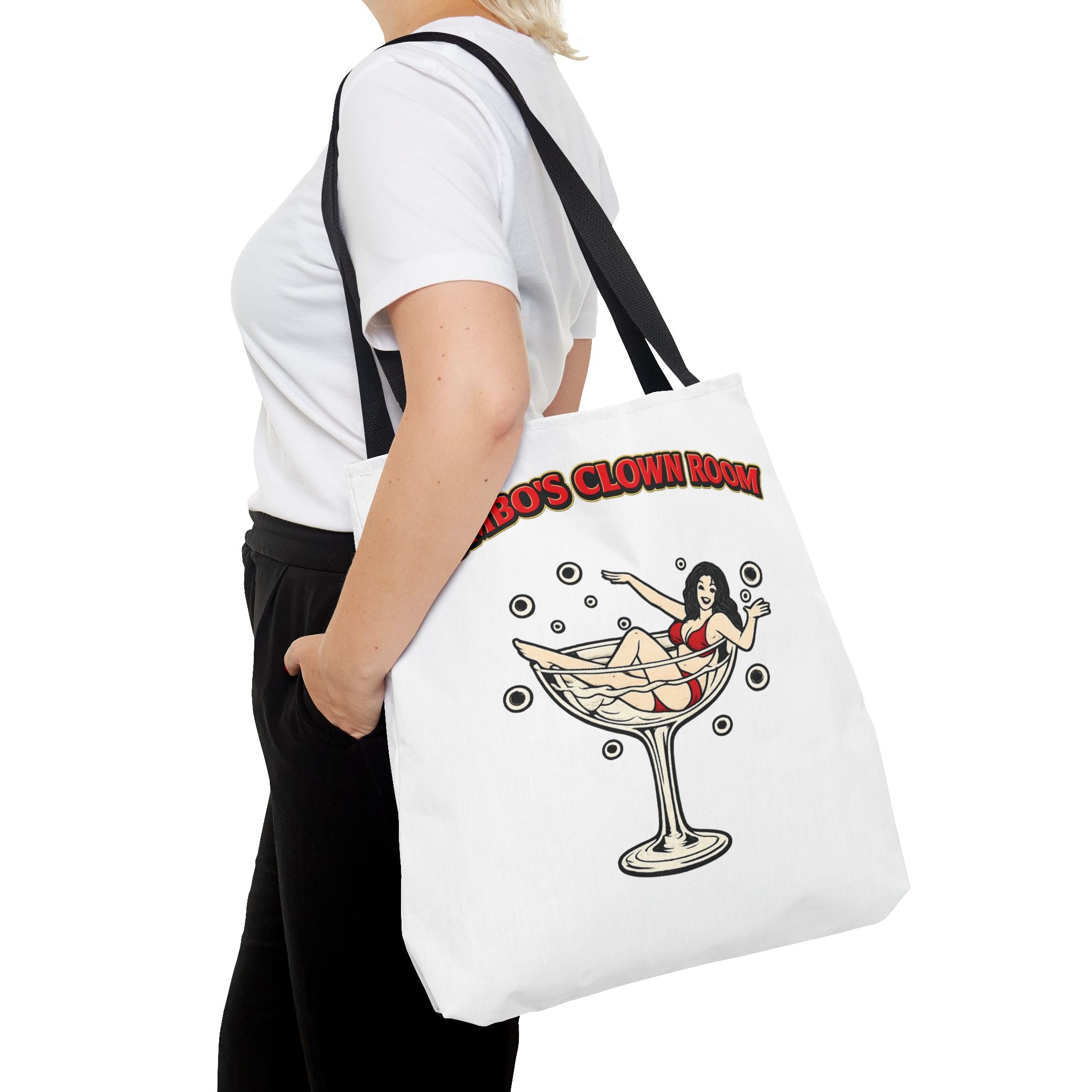 Jumbo's Clown Room "Bikini Martini Girl" Cotton Tote