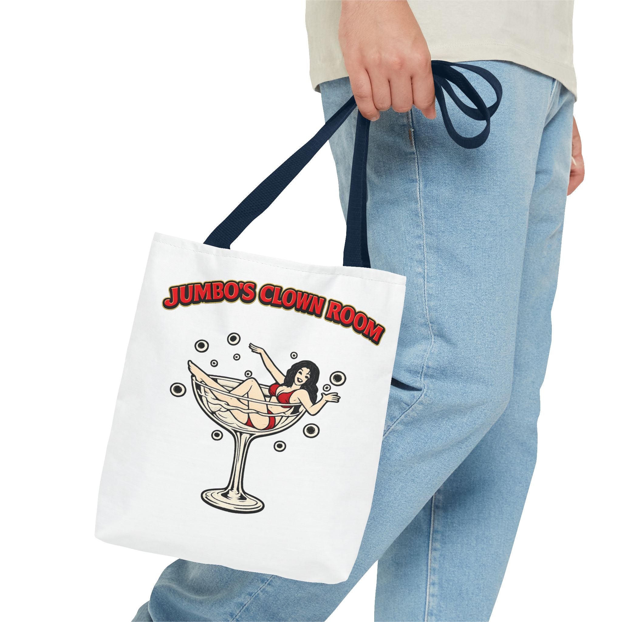 Jumbo's Clown Room "Bikini Martini Girl" Cotton Tote