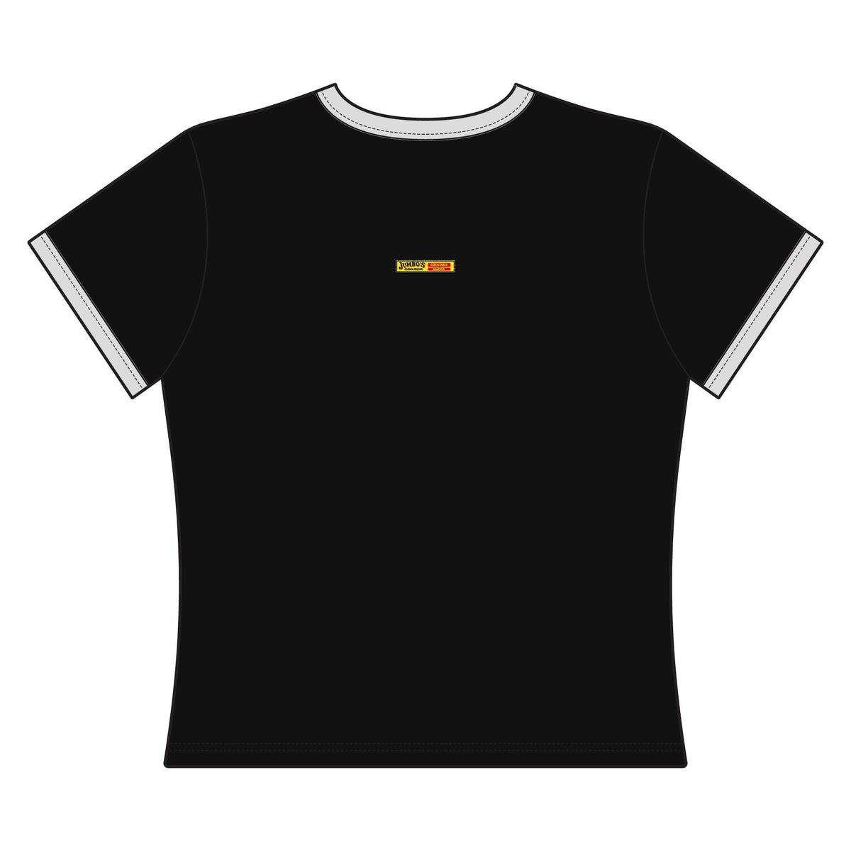 Jumbo’s Clown Room Vintage Logo  Women’s Ringer Tee