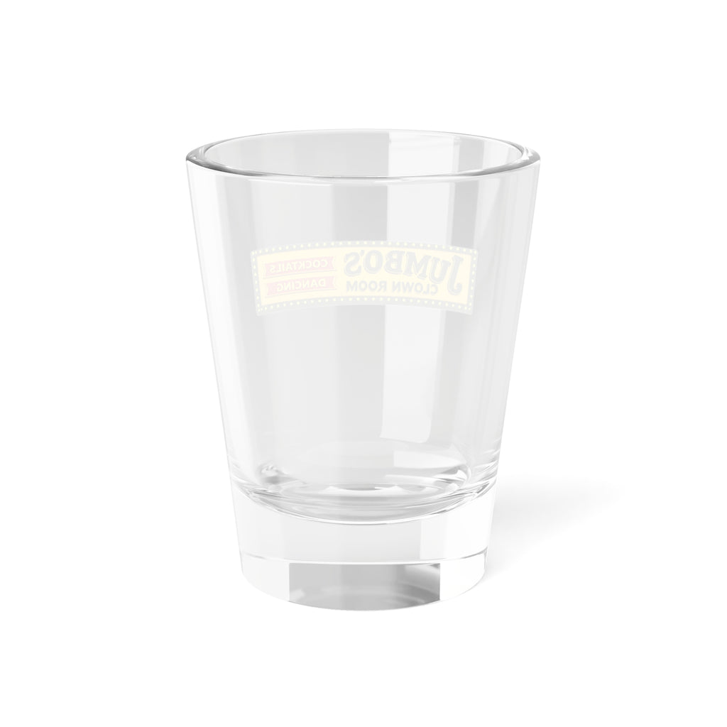 Jumbo's Clown Room Vintage Sign Bar Shot Glass – 1.5oz Collectible