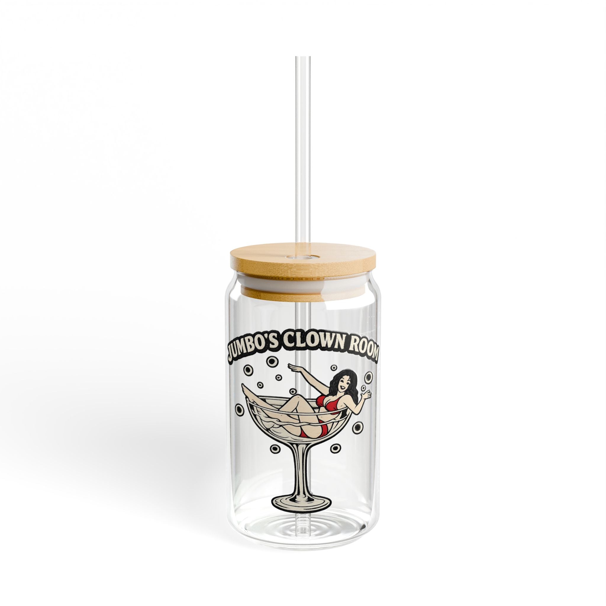 Jumbo's Clown Room Sipper Glass – 16oz
