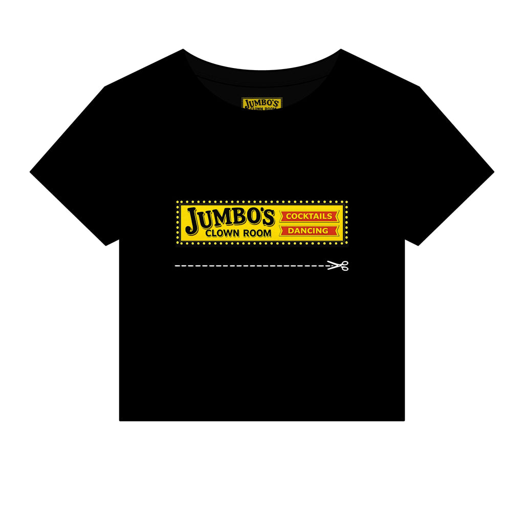 Jumbo's Clown Room Vintage Sign Crop Tee