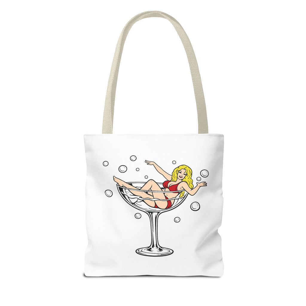 Jumbo's Clown Room "Bikini Martini Girl" Cotton Tote