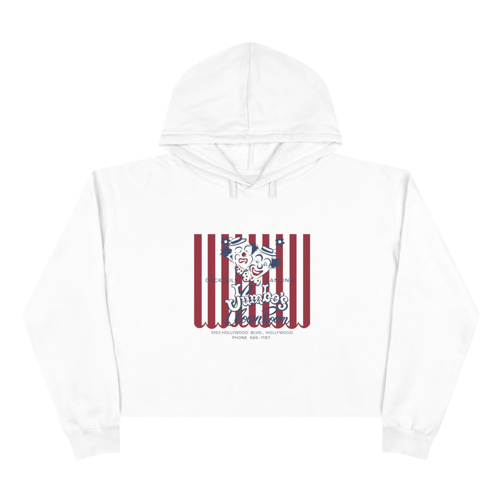 Jumbo's Clown Room Vintage Napkin Cropped Hoodie