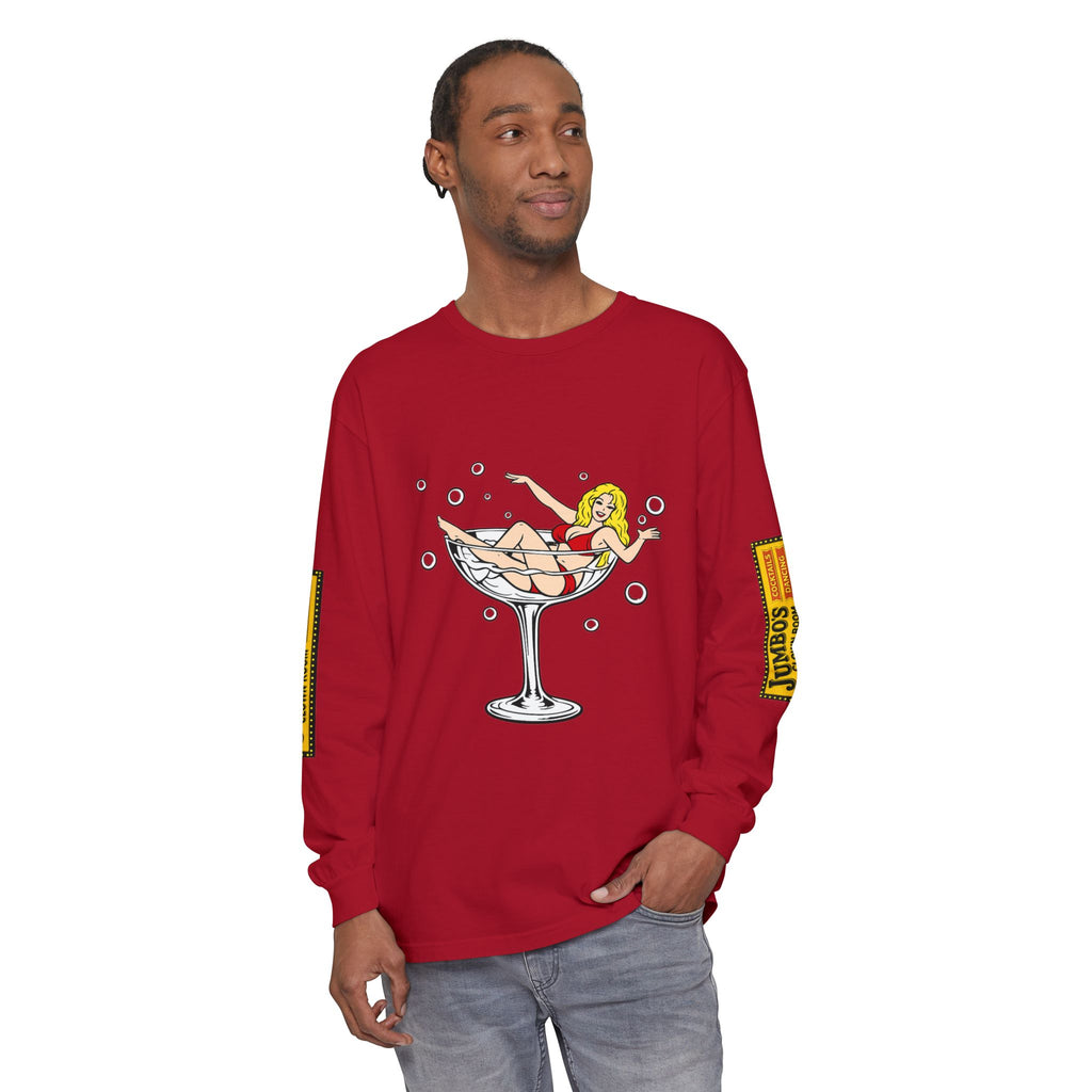 Jumbo's Clown Room "Bikini Martini Girl" Long Sleeve Tee