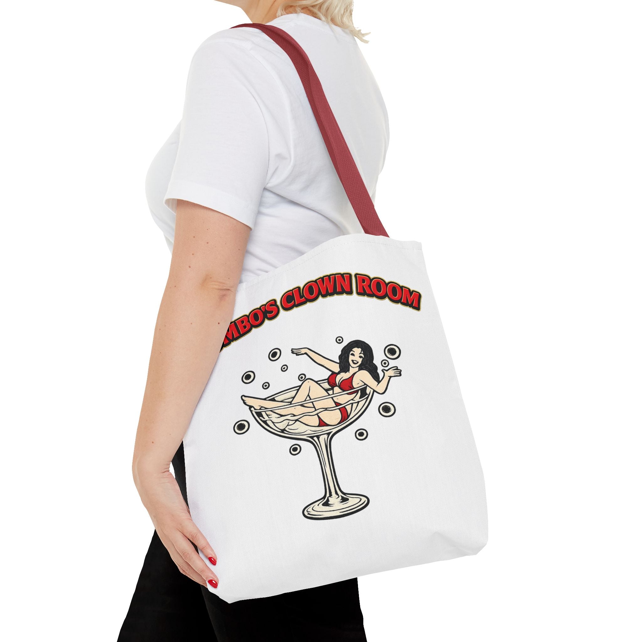 Jumbo's Clown Room "Bikini Martini Girl" Cotton Tote